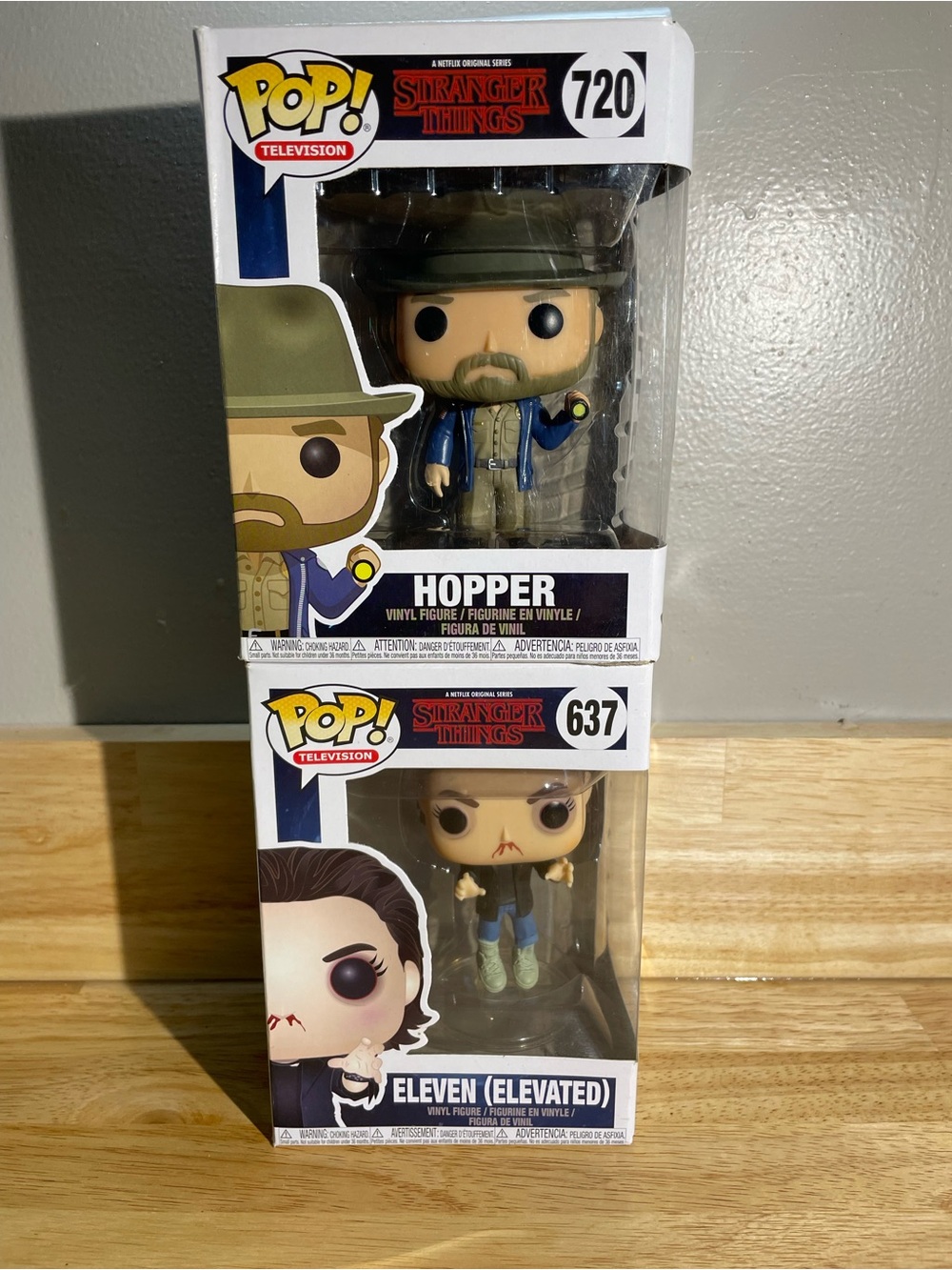 Funko Hopper Vinyl Figure in Olive Green Hat and Blue Jacket